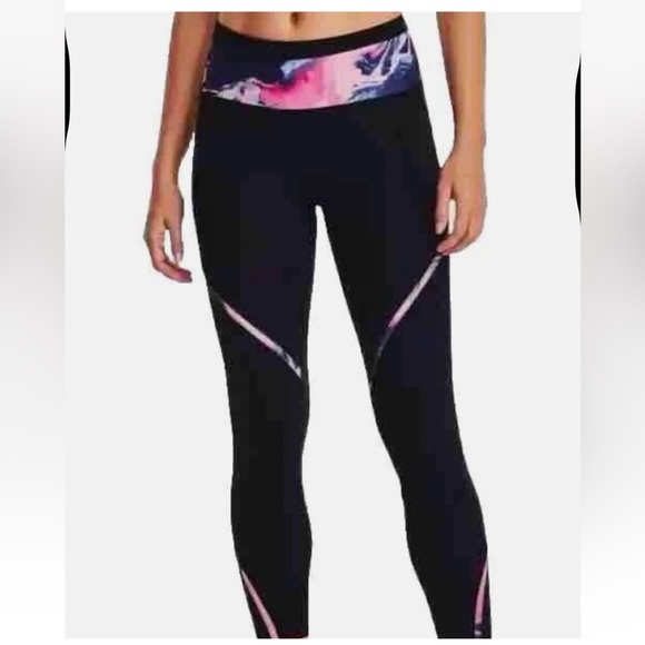 Under Armour Run Anywhere Ankle Tights Black Reflective Exercise Legging Size L - Picture 9 of 13